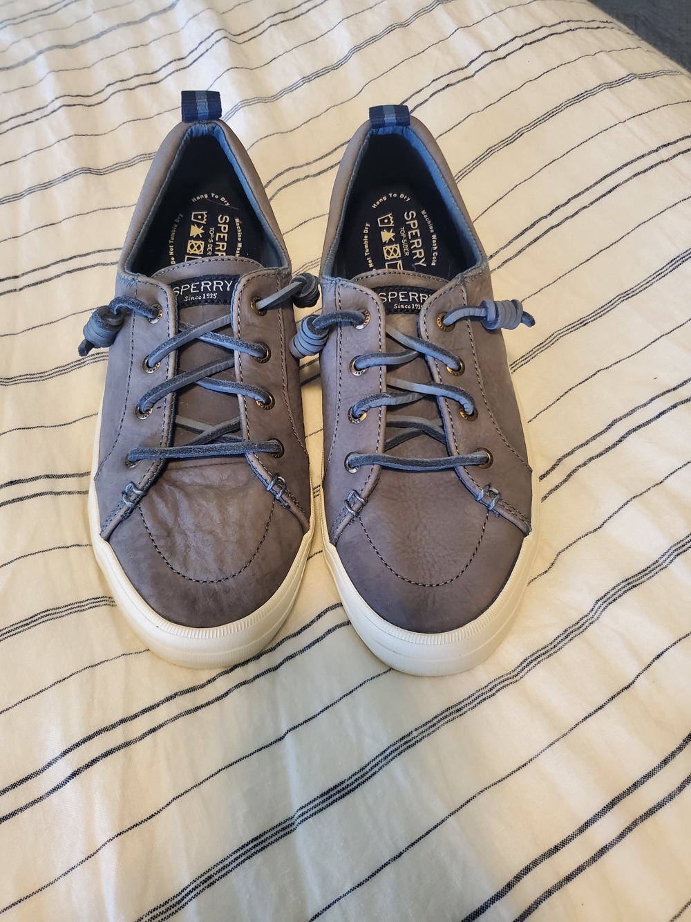 Sperry Blue-Grey Sneakers, Size 9